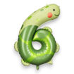 Picture of FOIL BALLOON NUMBER 6 TURTLE 34 INCH